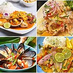 ¡Comidas Peruanas a base de pescados y mariscos!